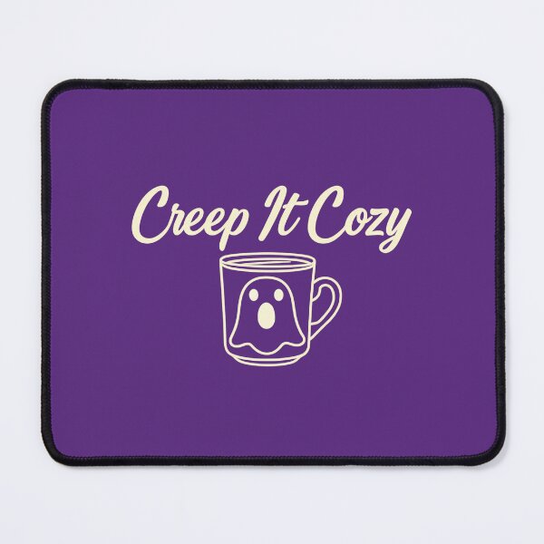 Item preview, Creep It Cozy Cute Ghost Coffee Halloween Sweatshirt Design designed and sold by Raw Tigers.