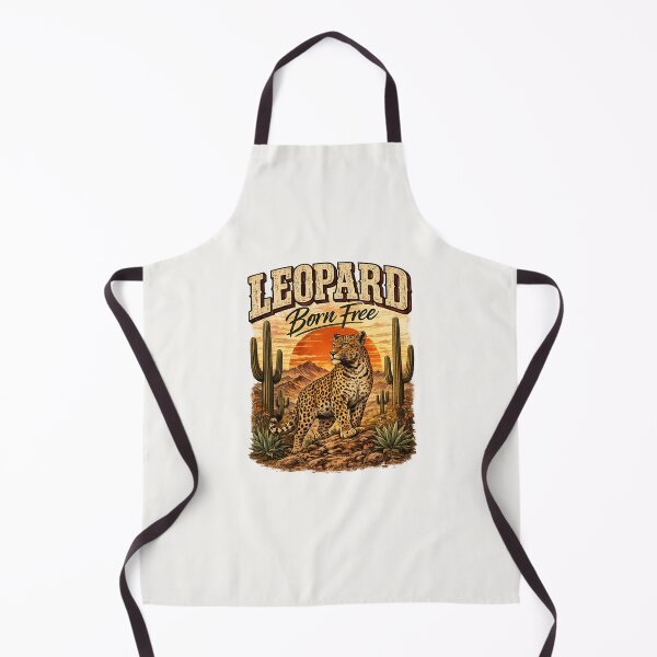 Item preview, Leopard Born Free – Vintage Desert Sunset Wildlife designed and sold by annenambiro.