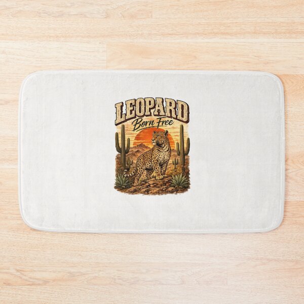 Item preview, Leopard Born Free – Vintage Desert Sunset Wildlife designed and sold by annenambiro.