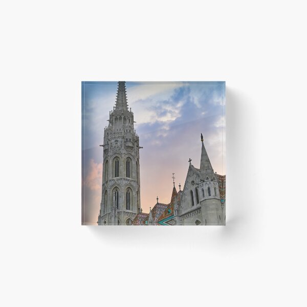 Item preview, The Matthias church bell tower in sunset, Budapest, Hungary designed and sold by goceris.