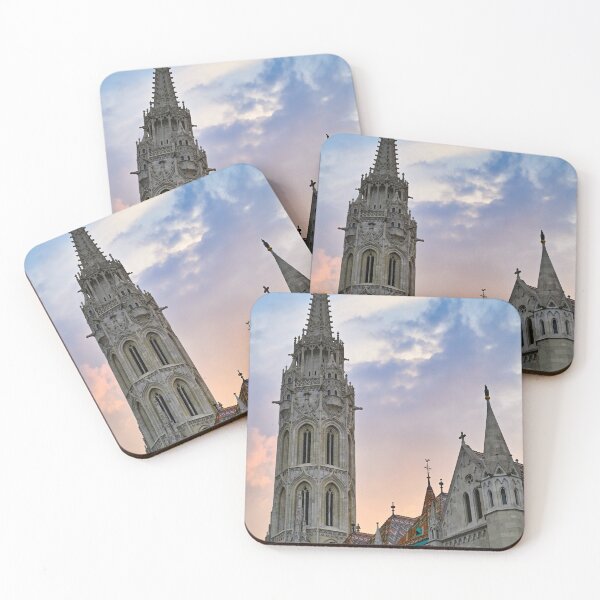 Item preview, The Matthias church bell tower in sunset, Budapest, Hungary designed and sold by goceris.