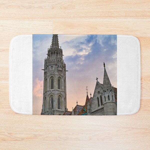 Item preview, The Matthias church bell tower in sunset, Budapest, Hungary designed and sold by goceris.