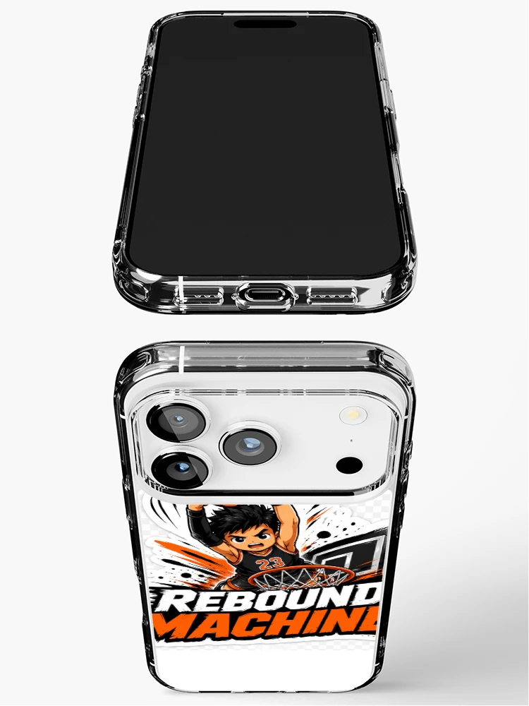 Thumbnail 3 of 5, iPhone Case, Rebound Machine Basketball Sticker designed and sold by BrainBuckets.