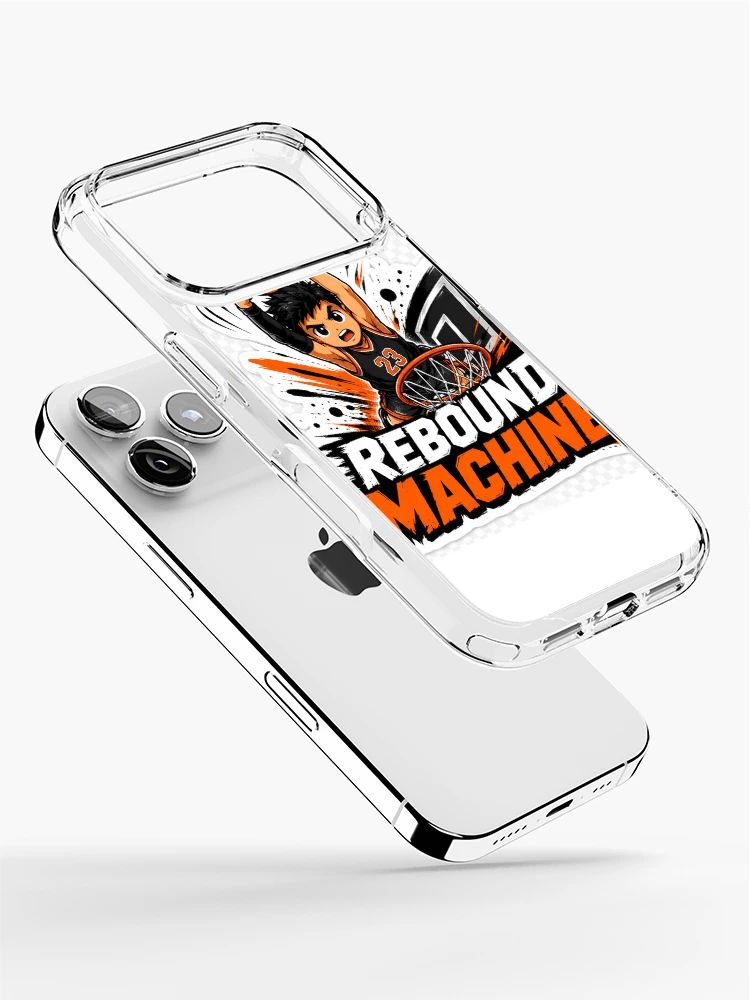 Thumbnail 2 of 5, iPhone Case, Rebound Machine Basketball Sticker designed and sold by BrainBuckets.