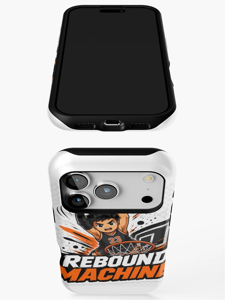 Thumbnail 3 of 4, iPhone Case, Rebound Machine Basketball Sticker designed and sold by BrainBuckets.