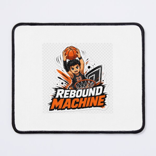 Item preview, Rebound Machine Basketball Sticker designed and sold by BrainBuckets.