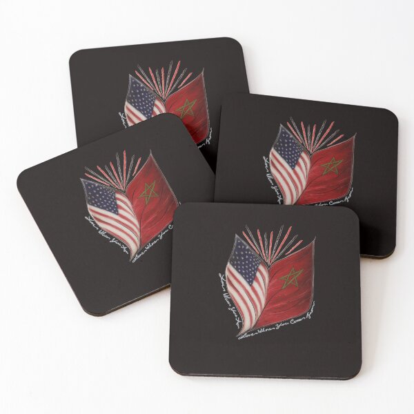Item preview, USA Morocco (Love Where You Are, Love Where You Come From)  designed and sold by Aloveprodctions.