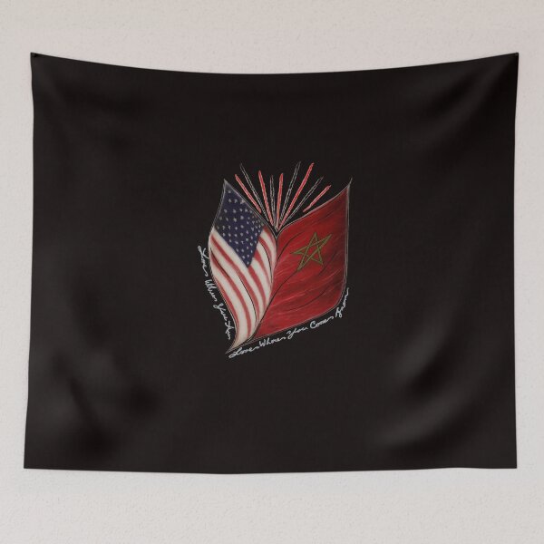 Item preview, USA Morocco (Love Where You Are, Love Where You Come From)  designed and sold by Aloveprodctions.