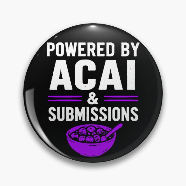 Item preview, Powered by Açaí and Submissions Funny Brazilian Jiu-Jitsu  designed and sold by TheEP.