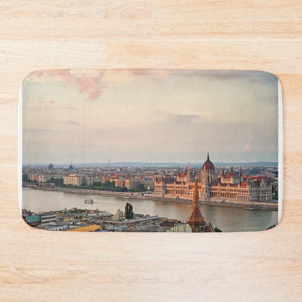 Item preview, Sunset over the Hungarian Parliament and Danube river, Budapest, Hungary designed and sold by goceris.