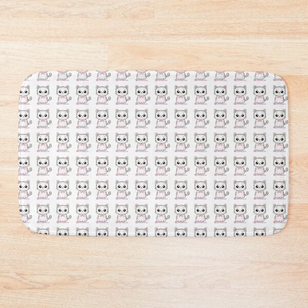 Item preview, Stay Pawsitive Cute Kawaii White Cat Illustration designed and sold by سله أرت.