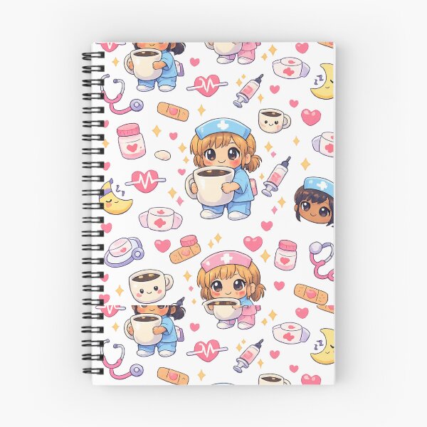 Item preview, Kawaii Nurse Pattern Shirt – Cute Night Shift Medical Humor Design designed and sold by Shadowframe Studios.