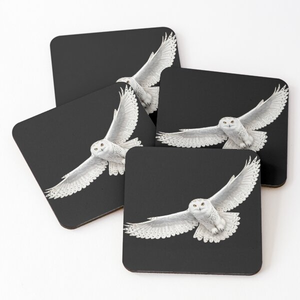 Item preview, Snowy Owl in Flight – Realistic White Owl Wildlife Art  Opis designed and sold by SmikiM.