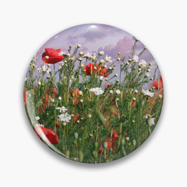 Item preview, Sunset over poppies flower meadow, spring season designed and sold by goceris.