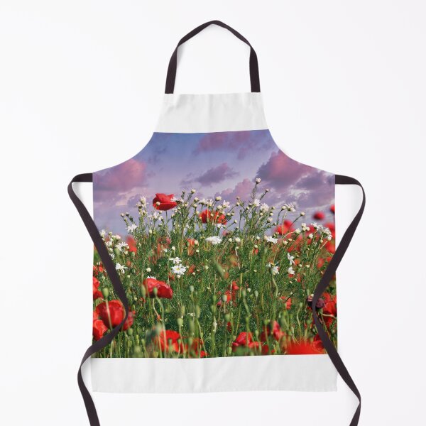 Item preview, Sunset over poppies flower meadow, spring season designed and sold by goceris.