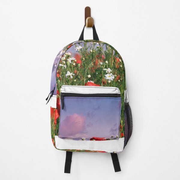 Item preview, Sunset over poppies flower meadow, spring season designed and sold by goceris.