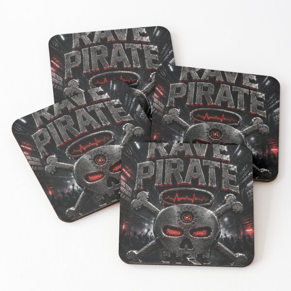 Item preview, Rave Pirate T-shirt designed and sold by DAX4ART.