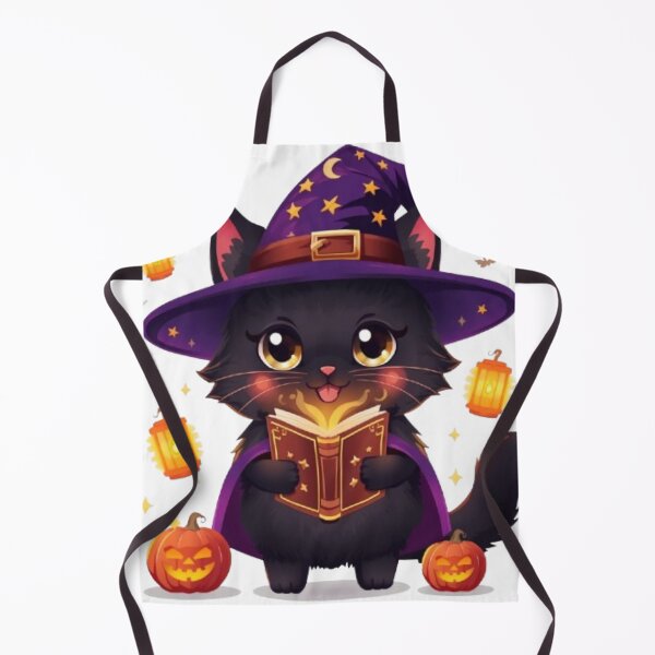Item preview, Cute Black Cat Witch Deluxe Sticker | Kawaii Halloween Cat Gift designed and sold by Stylestickers55.