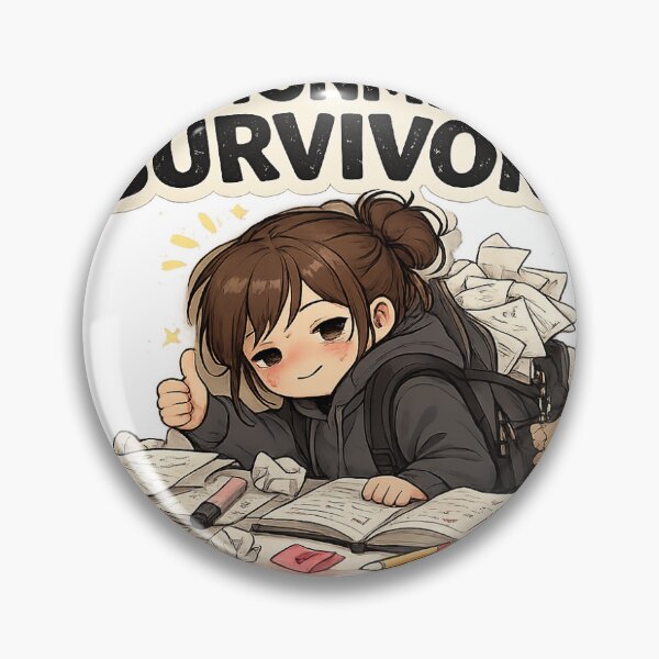Item preview, Assignment Survivor Student Humor Sticker designed and sold by BrainBuckets.