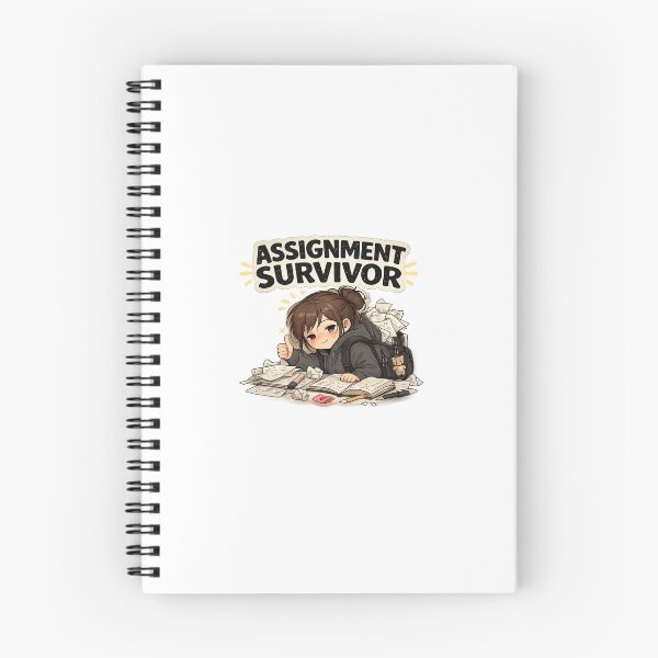 Artikelvorschau, Aufkleber „Aufgabenüberlebender – Studentenhumor“ entworfen und verkauft von BrainBuckets.