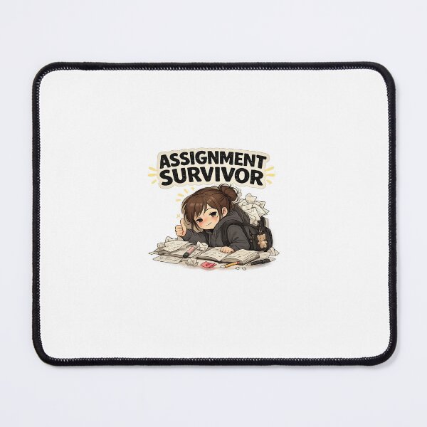 Item preview, Assignment Survivor Student Humor Sticker designed and sold by BrainBuckets.