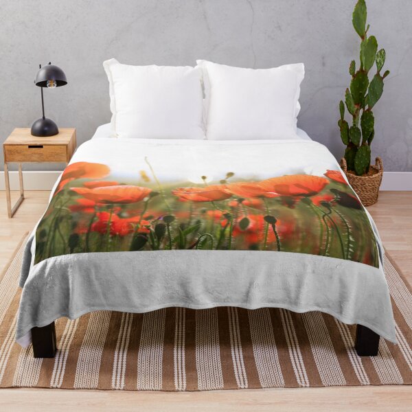 Item preview, Poppies flower with sun rays in the background, spring season designed and sold by goceris.