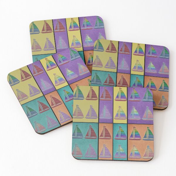 Item preview, Colorful Sailboats in Pop Art Style designed and sold by James DeFazio.