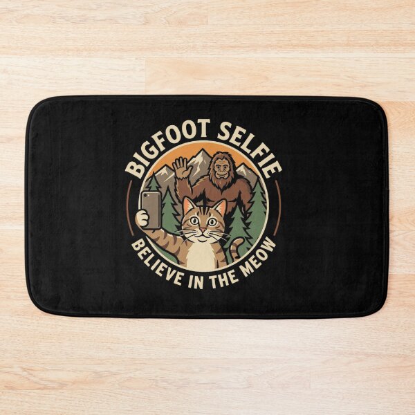 Item preview, Bigfoot Selfie Cat Believe In The Meow designed and sold by SiarheiYur.