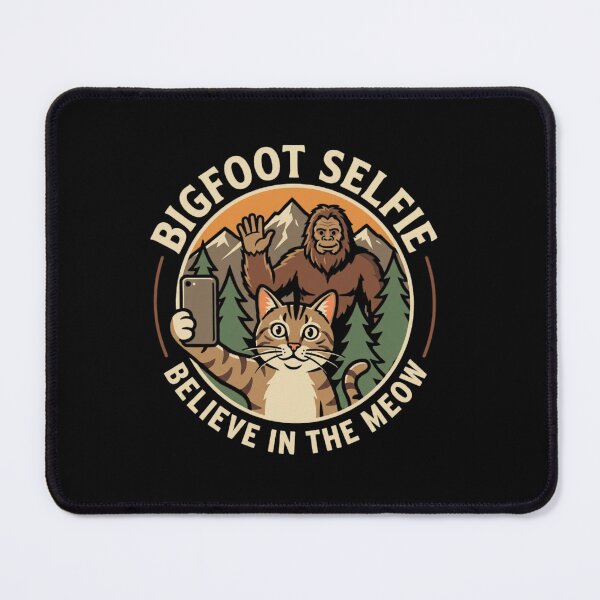 Item preview, Bigfoot Selfie Cat Believe In The Meow designed and sold by SiarheiYur.