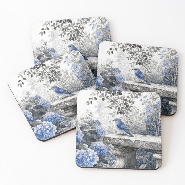 Item preview, Bluebird in a Summer Garden designed and sold by Maria Dryfhout.