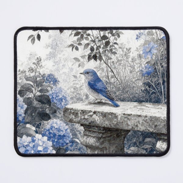 Item preview, Bluebird in a Summer Garden designed and sold by Maria Dryfhout.