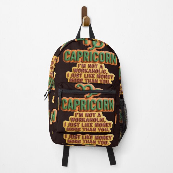 Item preview, Capricorn I'm Not A Workaholic colorful typographic funny zodiac design designed and sold by SmashingDeals.