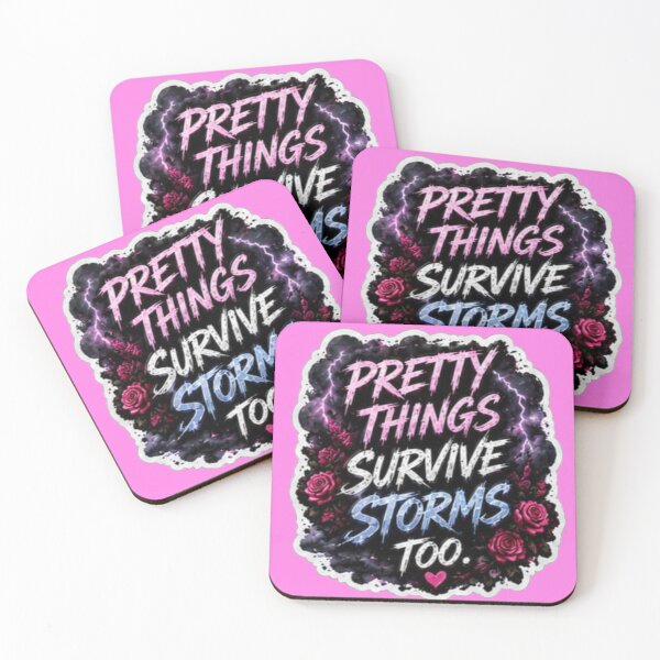Item preview, Pretty Things Survive Storms Too - Pastel Grunge Rose Sticker designed and sold by Scro-Ciob-Shop.