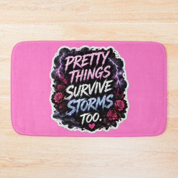 Item preview, Pretty Things Survive Storms Too - Pastel Grunge Rose Sticker designed and sold by Scro-Ciob-Shop.