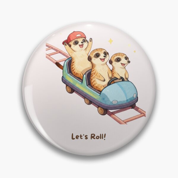 Item preview, Let's Roll! | Cute Meerkat Roller Coaster designed and sold by BCapybara.