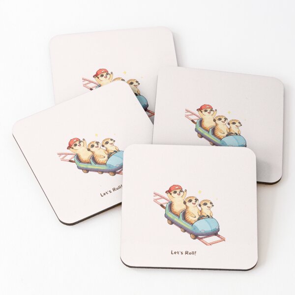 Item preview, Let's Roll! | Cute Meerkat Roller Coaster designed and sold by BCapybara.