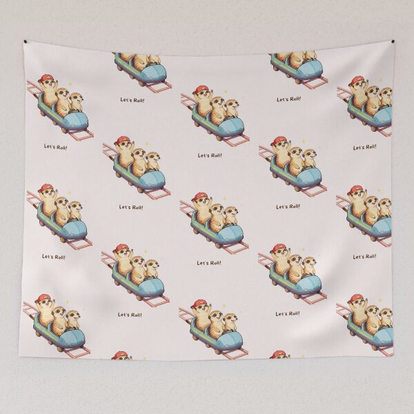 Item preview, Let's Roll! | Cute Meerkat Roller Coaster designed and sold by BCapybara.