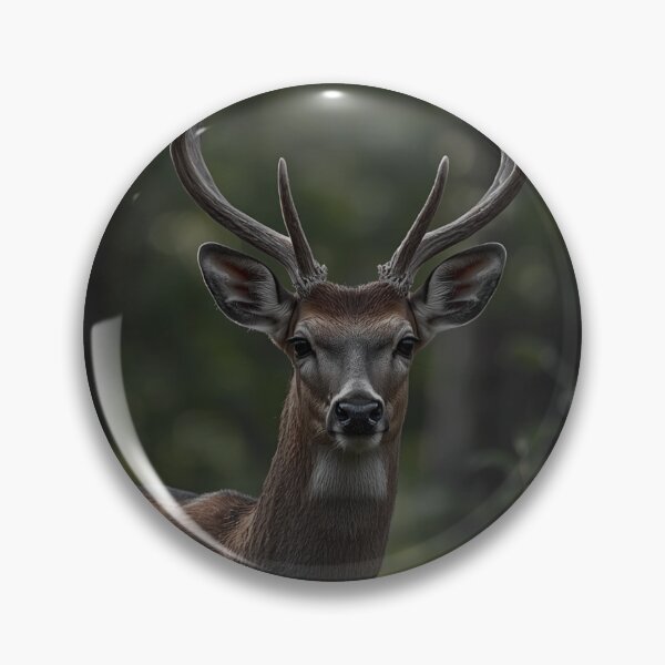 Item preview, Majestic Brown Deer Portrait – Realistic Wildlife Art designed and sold by SmikiM.