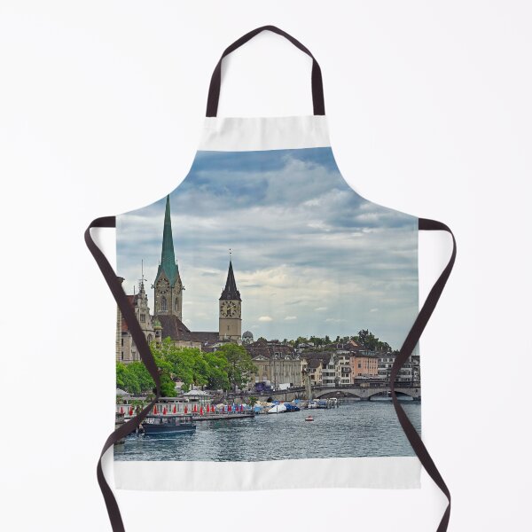 Item preview, Grossmunster and Fraumunster church clock towers, Zurich, Switzerland designed and sold by goceris.