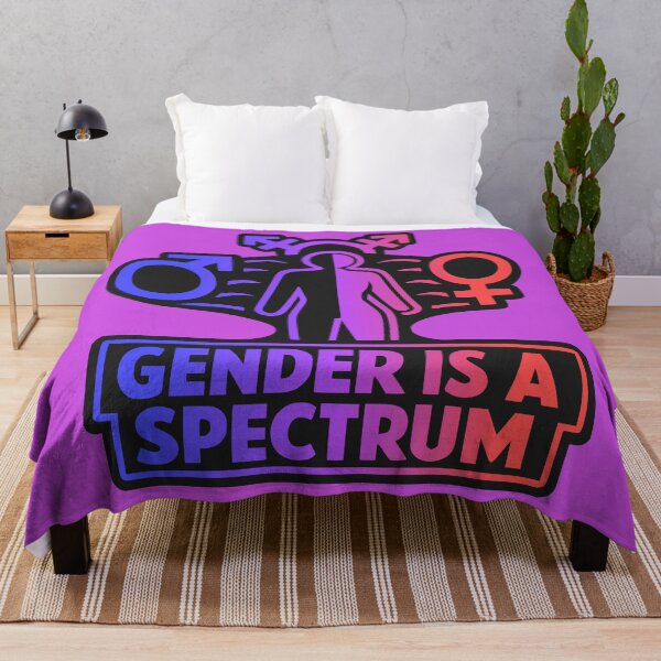 Aperçu de l'œuvre Le genre est un spectre, fierté, motif de diversité créée et vendue par Pommes im Bett.