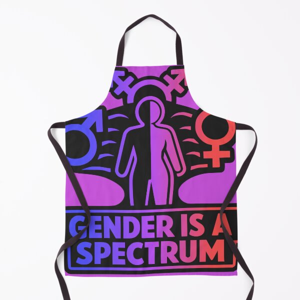 Aperçu de l'œuvre Le genre est un spectre, fierté, motif de diversité créée et vendue par Pommes im Bett.