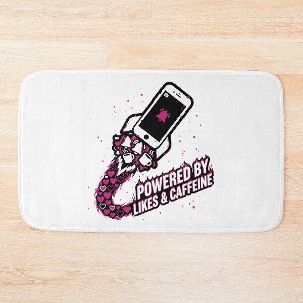 Item preview, Powered by Likes & Caffeine | Funny Social Media Rocket Quote designed and sold by XYZ LAB by Jesuperman.