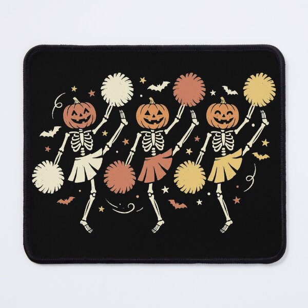 Item preview, Retro Halloween Cheerleader Pumpkin Skeleton Shirt designed and sold by TeNovaStudio.