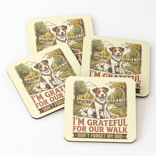 Item preview, Grateful for our walk - Terrier Jack Russel - Don't forget my doo designed and sold by ParadoxParadox.