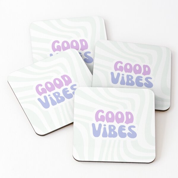 Item preview, Good Vibes – Green Pattern & Mauve Blue Design designed and sold by Aliss20.