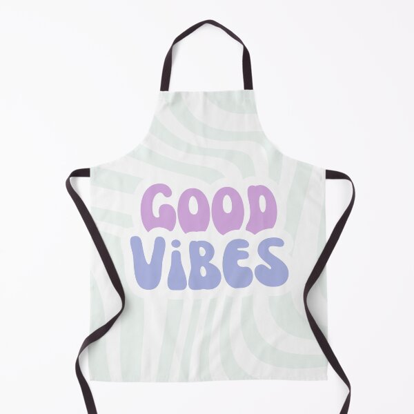 Item preview, Good Vibes – Green Pattern & Mauve Blue Design designed and sold by Aliss20.