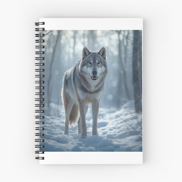Item preview, White Wolf Portrait – Realistic Arctic Wildlife Art designed and sold by SmikiM.