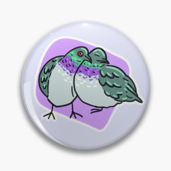 Item preview, Cuddling Pigeons (purple)  designed and sold by SamuelDendro.