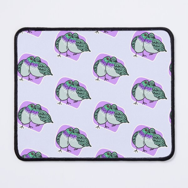 Item preview, Cuddling Pigeons (purple) designed and sold by SamuelDendro.
