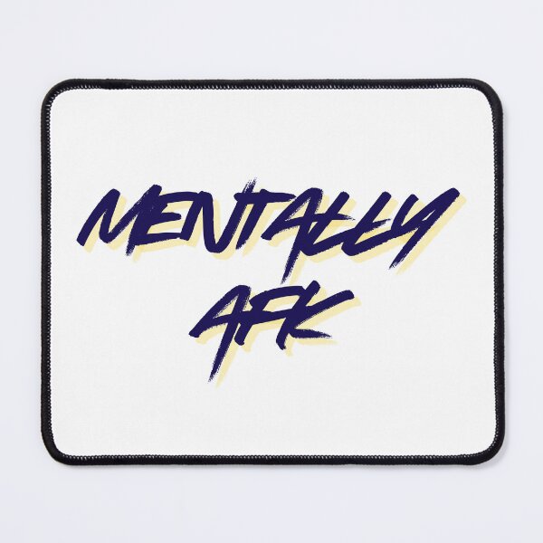 Item preview, Mentally AFK – Minimalist Funny Typography Design designed and sold by selvashop.